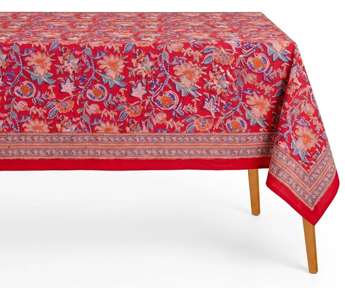 Hand Block Print Tablecloth