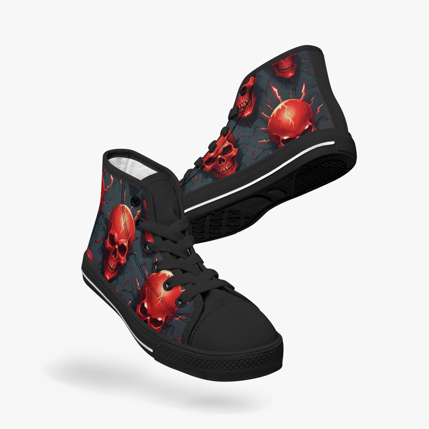 Red Skull Kids High Top