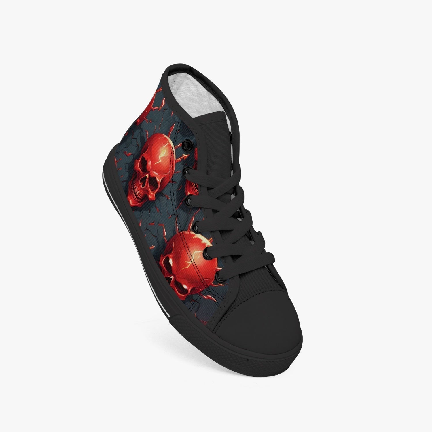 Red Skull Kids High Top