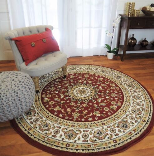 Red Traditional Oriental Medallion 8x10 Area Rug Carpet 2x3 Mat 5x7 Rugs