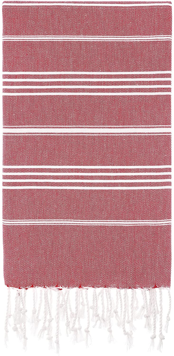 Monaco Turkish Cotton Hand Towel – Lightweight Quick Dry Bathroom, Kitchen & Travel Towel, Luxury Organic Turkish Towel