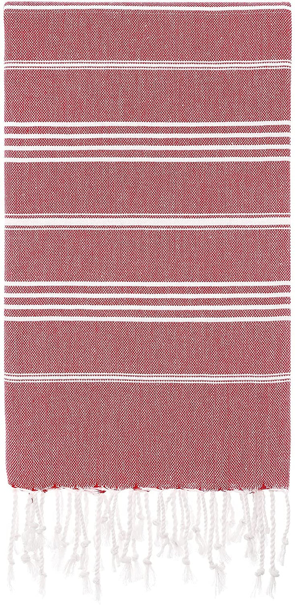 Monaco Turkish Cotton Hand Towel – Lightweight Quick Dry Bathroom, Kitchen & Travel Towel, Luxury Organic Turkish Towel