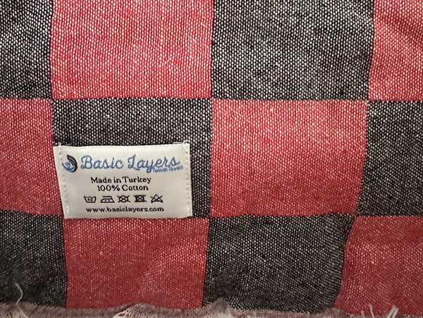 Checkered Turkish Cotton Throw