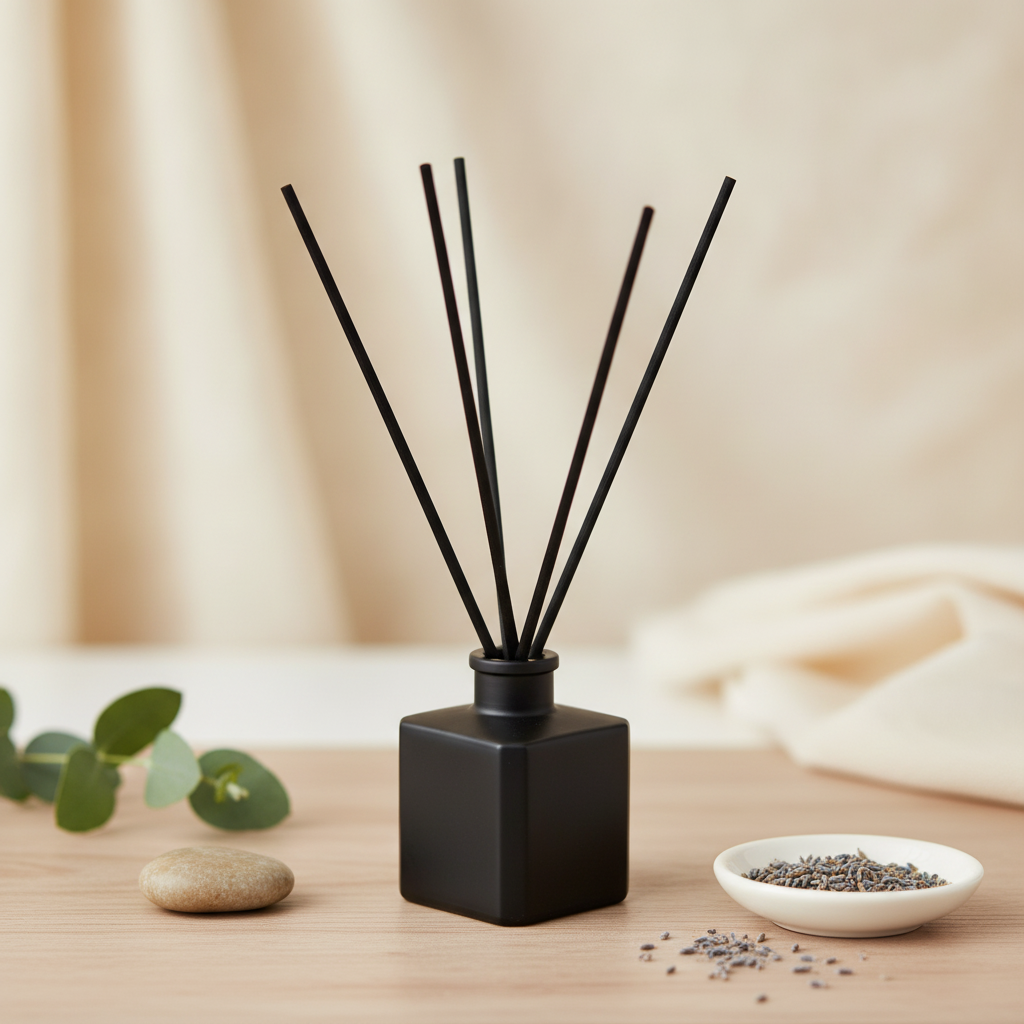 Bold & Masculine Reed Diffuser – Wood, Smoke & Obsidian