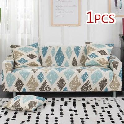 Refreshing Style Slipcover Sofa Cover Sectional Elastic Couch Case For Different Sofa All-Inclusive Slip-Resistant Living Room Stretch Loveseat Slipcover Washable Furniture Protector