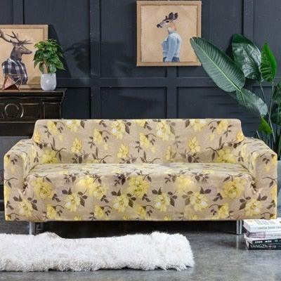 Refreshing Style Slipcover Sofa Cover Sectional Elastic Couch Case For Different Sofa All-Inclusive Slip-Resistant Living Room Stretch Loveseat Slipcover Washable Furniture Protector