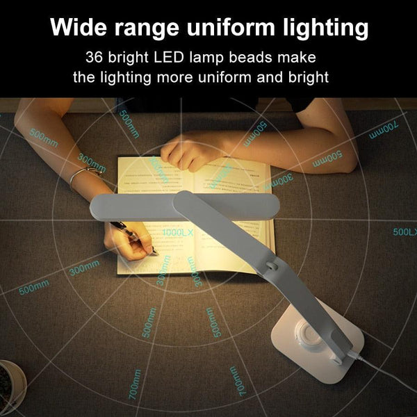Remote Control LED Desk Lamp Eye-Caring Adjustable Office Lamp USB Charging Touch Control Memory Function Reading Table Lights Decorative Table Lamp Cute Study Lamps for Bedroom Décor