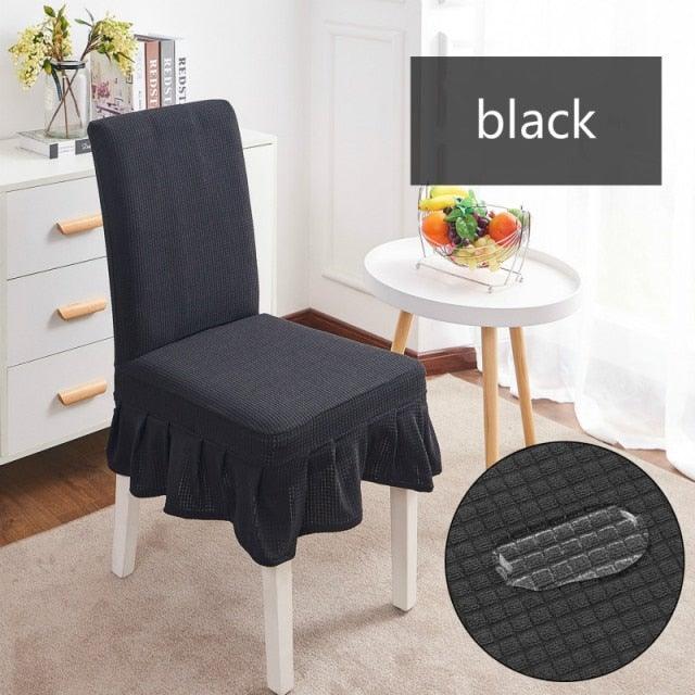 Removable Washable Furniture Protector for Kids Pets Home Waterproof Plaid Elastic Plain Dining Table Chair Cover Dining Room Chair Cover Skirt Stool Cover Chair Spandex Seat Covers