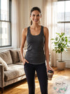 Urbino Racerback Top CSBLA, Gray, Size Medium - M/Gray