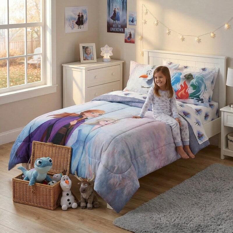 Disney Frozen 2 Sparkle 8pc Full Bed in a Bag Bedding