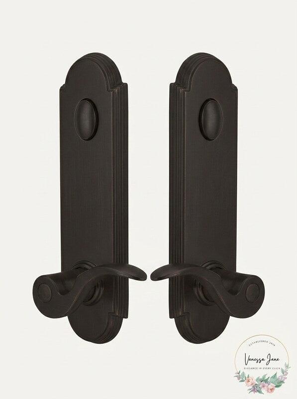 Emtek 5368-US10B Oil Rubbed Bronze Annapolis 2-Point Dummy Lockset