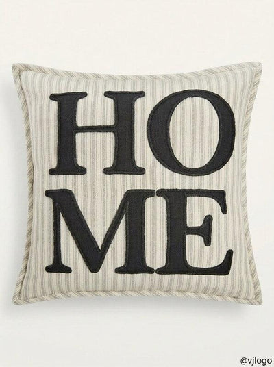 Lacourte Home Stripe Pillow -20x20/Black