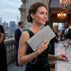 Adrianna Papell Sigrid Small Clutch - OS/Silver