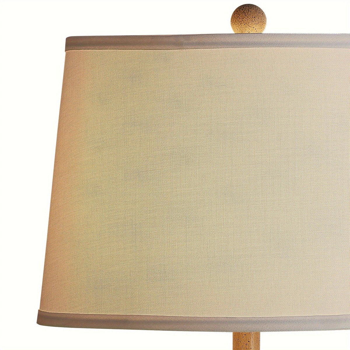 Resin Farmhouse Table Lamp with 3-Way Dimming and USB Port, White Shade, 24