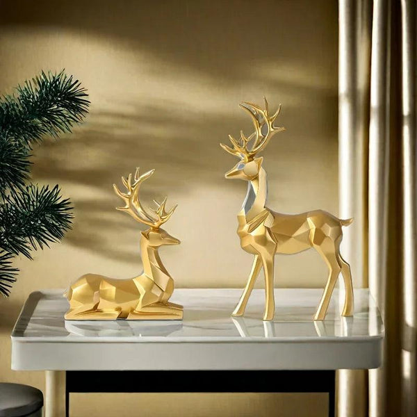 Resin Reindeer Garden Statues for Christmas Decorations