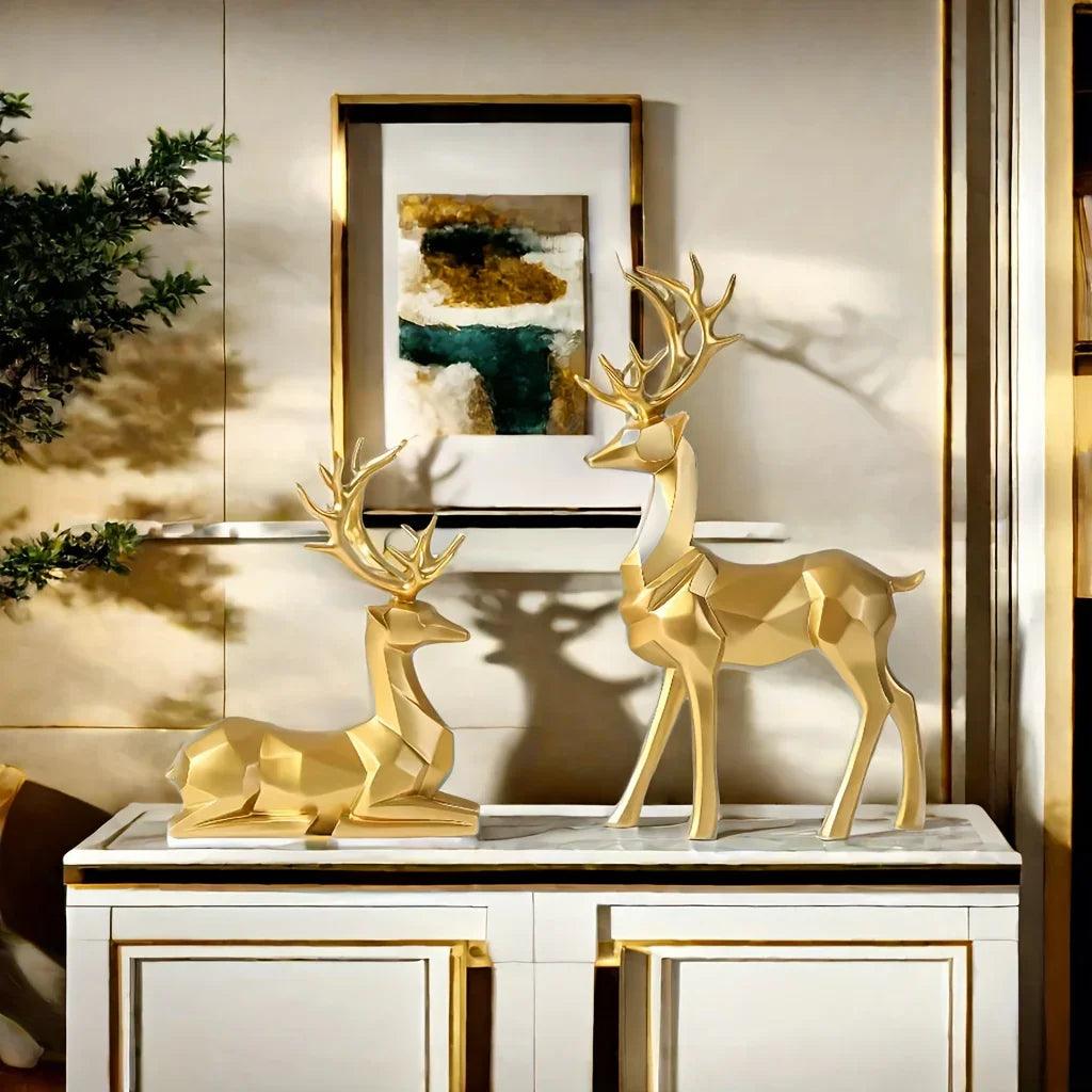 Resin Reindeer Garden Statues for Christmas Decorations