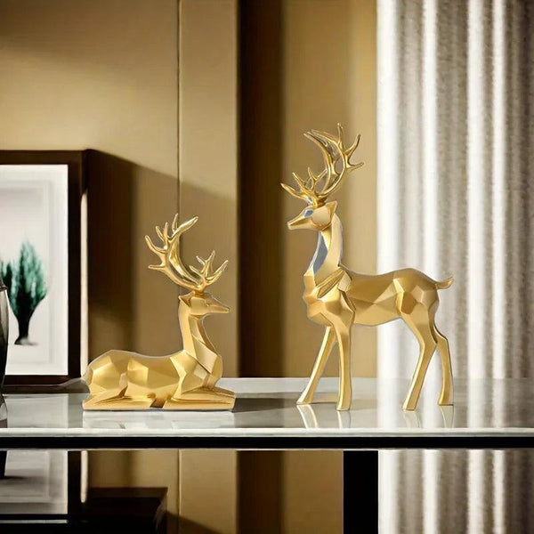 Resin Reindeer Garden Statues for Christmas Decorations