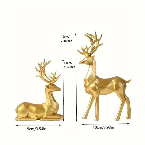 Resin Reindeer Garden Statues for Christmas Decorations