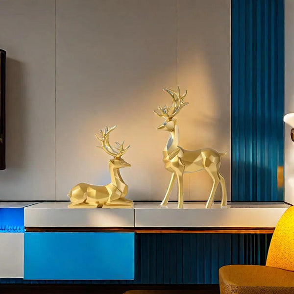 Resin Reindeer Garden Statues for Christmas Decorations