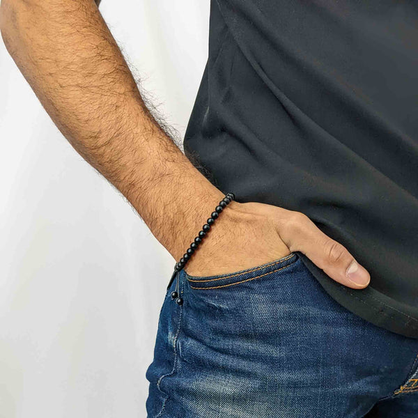 Black Onyx Tasbih Bracelet | Men's Misbaha - 33 Beads, 5mm