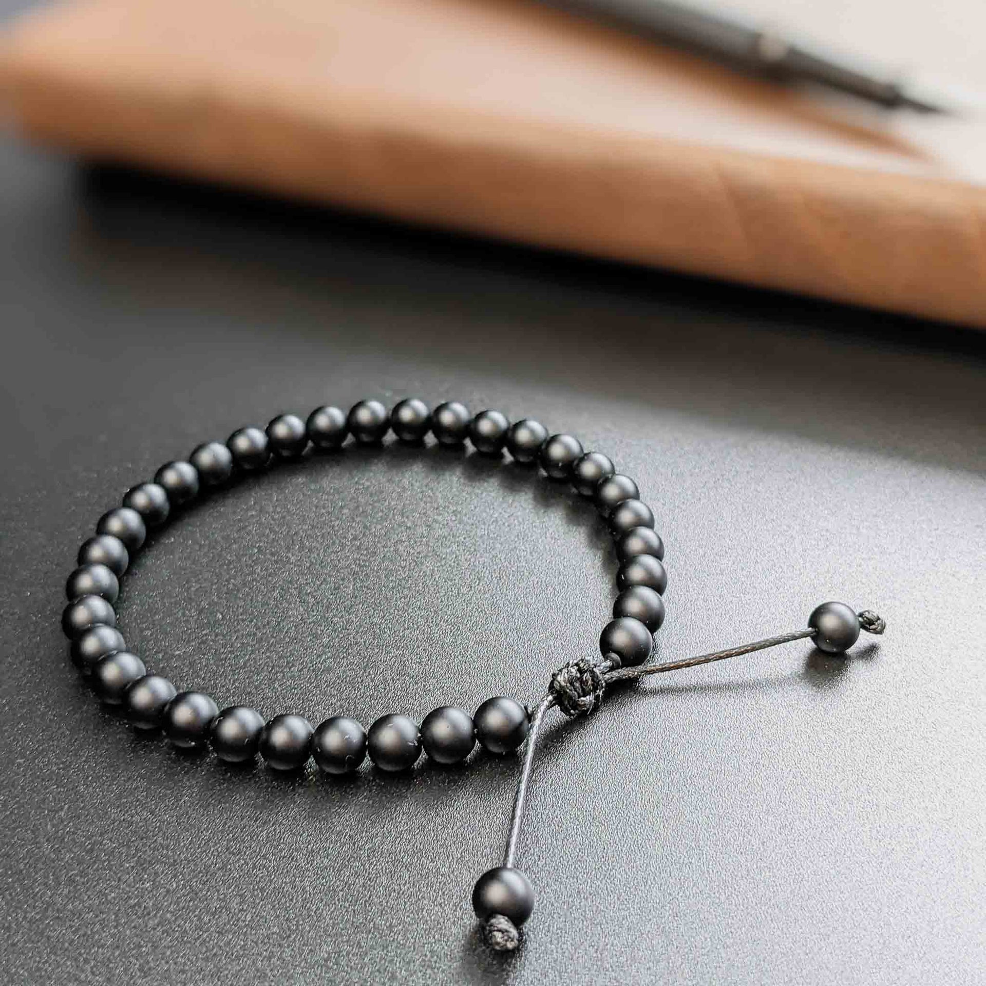 Black Onyx Tasbih Bracelet | Men's Misbaha - 33 Beads, 5mm