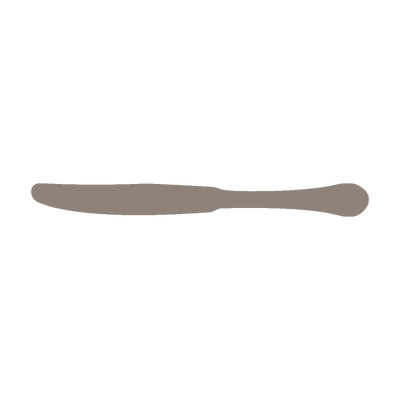 Corby Hall Tudor Restaurant Knife | Solid Handle | Mirror Finish: 3851