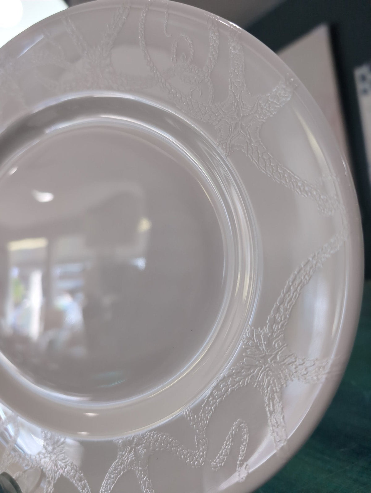 Retired Pattern: Starfish on White Rimmed Serving Platter