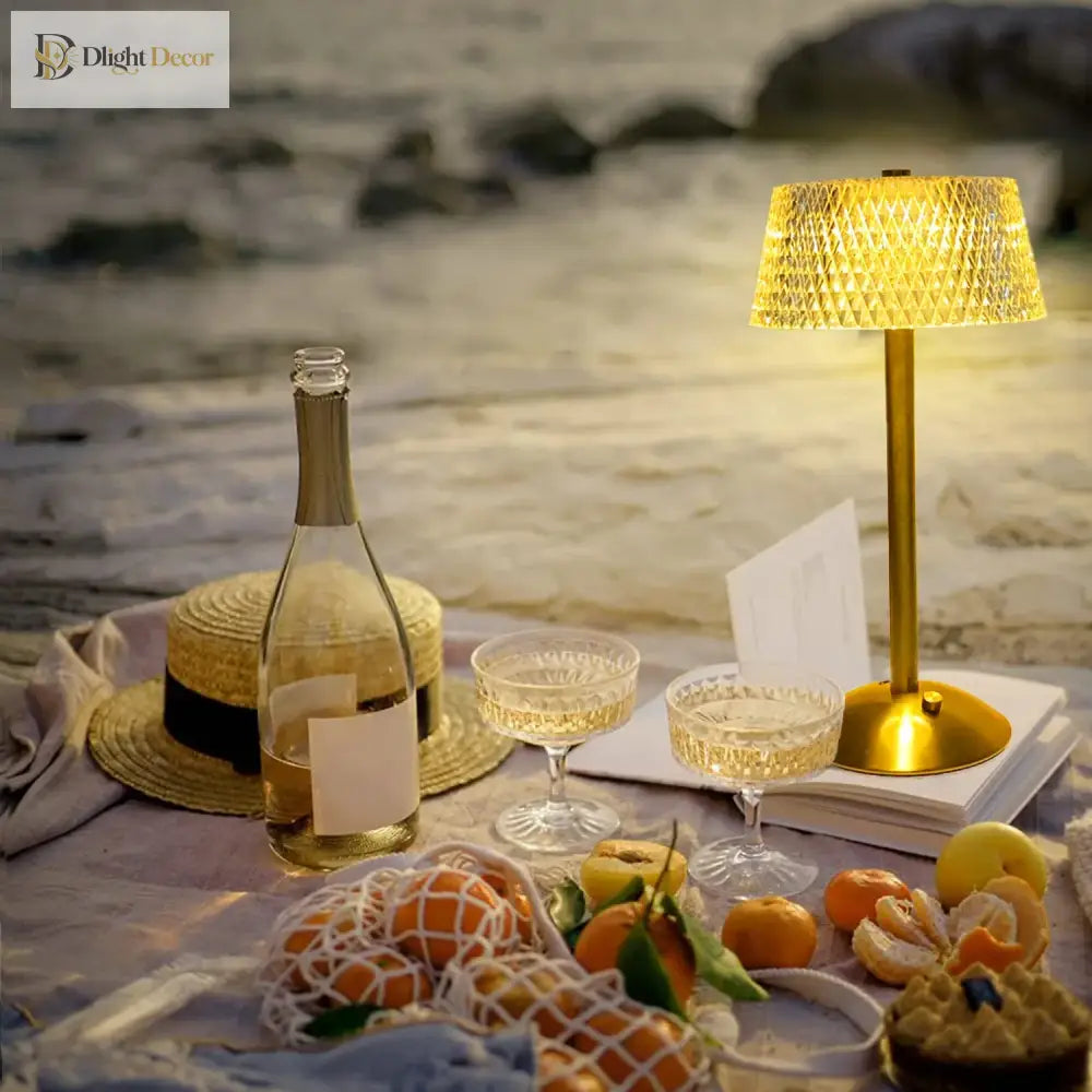 Retro Crystal LED Night Light | Modern Interior Lighting