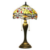 Retro Glass Tiffany Lamp Featuring Dragonfly Glasswork
