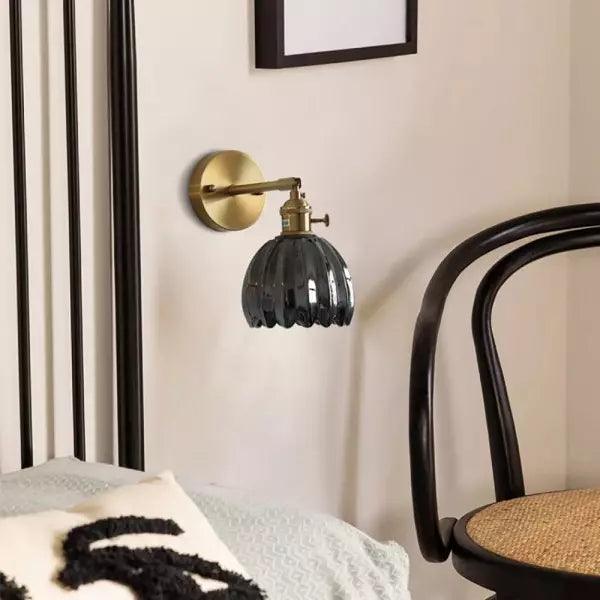 Tulip Glass Wall Lamp Retro Flower Bud Vintage Wall Light
