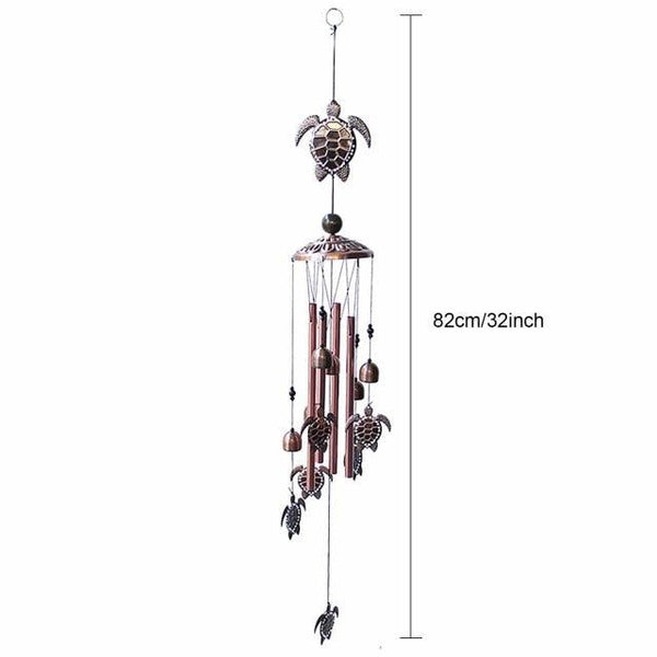 Retro Metal Romantic Wind Catcher Animal Wind Chime Iron Art Wind Bell Tubes Aluminum Tubes Hanging Art Wind Bell Gift Hanging Pendant Ornament For Home Xmas Mom Gifts Festival Balcony Garden Decoration