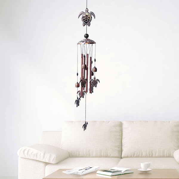 Retro Metal Romantic Wind Catcher Animal Wind Chime Iron Art Wind Bell Tubes Aluminum Tubes Hanging Art Wind Bell Gift Hanging Pendant Ornament For Home Xmas Mom Gifts Festival Balcony Garden Decoration
