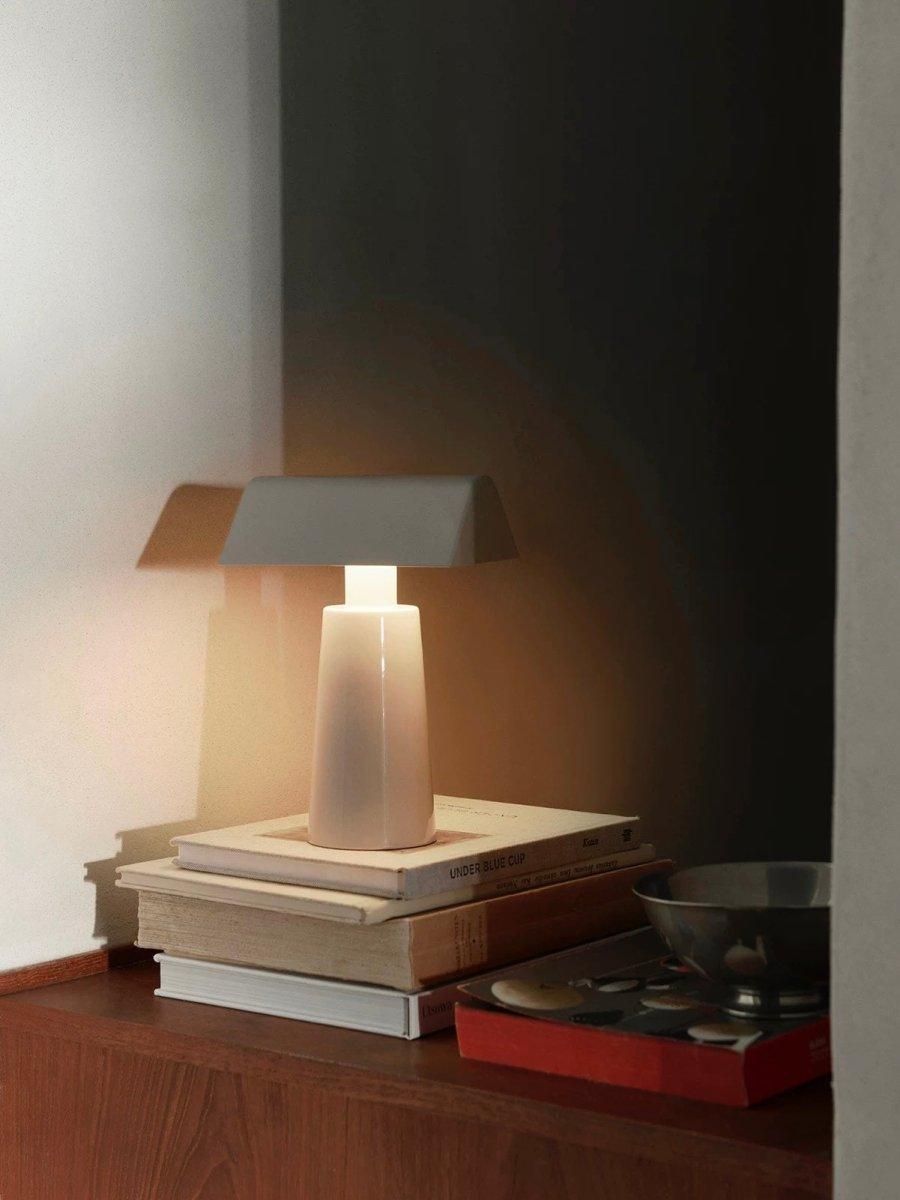 Retro Nordic Portable Cordless Rechargeable Table Lamp, Caret MF1