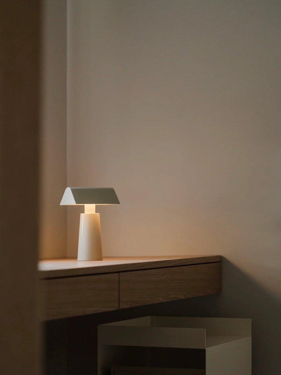 Retro Nordic Portable Cordless Rechargeable Table Lamp, Caret MF1