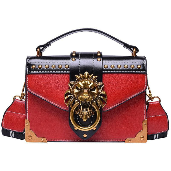 Retro PU handbag single shoulder crossbody small square bag crossbody bag