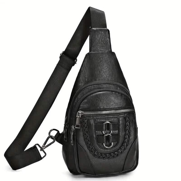 Retro PU Leather Crossbody Bag