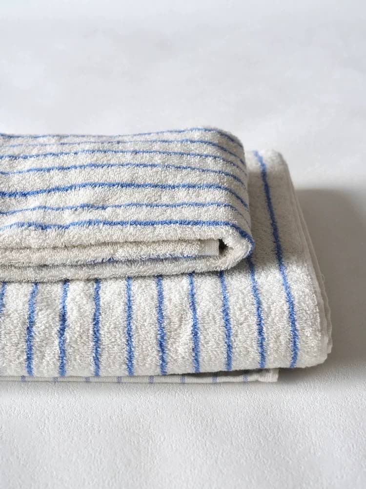 Retro Soft 100% Long-stapled Cotton Striped Bath Towel