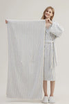 Retro Soft 100% Long-stapled Cotton Striped Bath Towel