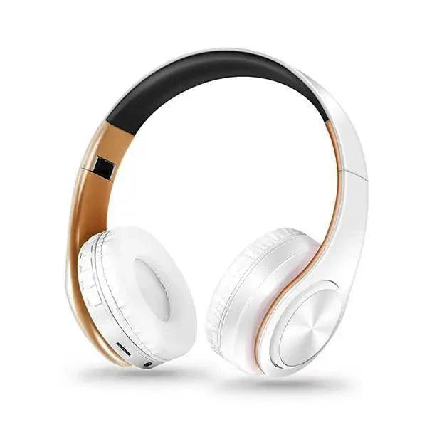 Retro Stereo Earphones Bluetooth Headphone Music Headset FM And Support SD Card With Mic And Volume Control, Wireless And Wired Headset