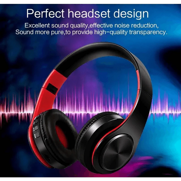 Retro Stereo Earphones Bluetooth Headphone Music Headset FM And Support SD Card With Mic And Volume Control, Wireless And Wired Headset