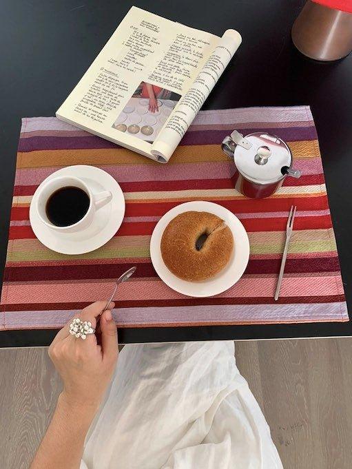 Retro Stripe Placemat Set of 4 Pcs for Table Setting