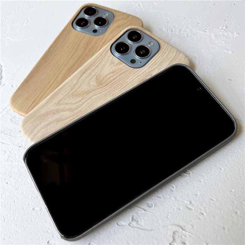 Retro Ultra Thin Wooden Texture Phone Cases For iPhone 14 13 12 11 Pro Max XS MAX XR XS X 7 8 Plus anti-skid Soft Cover Vintage Wooden Unique Classy & Fully Protective Phone Case