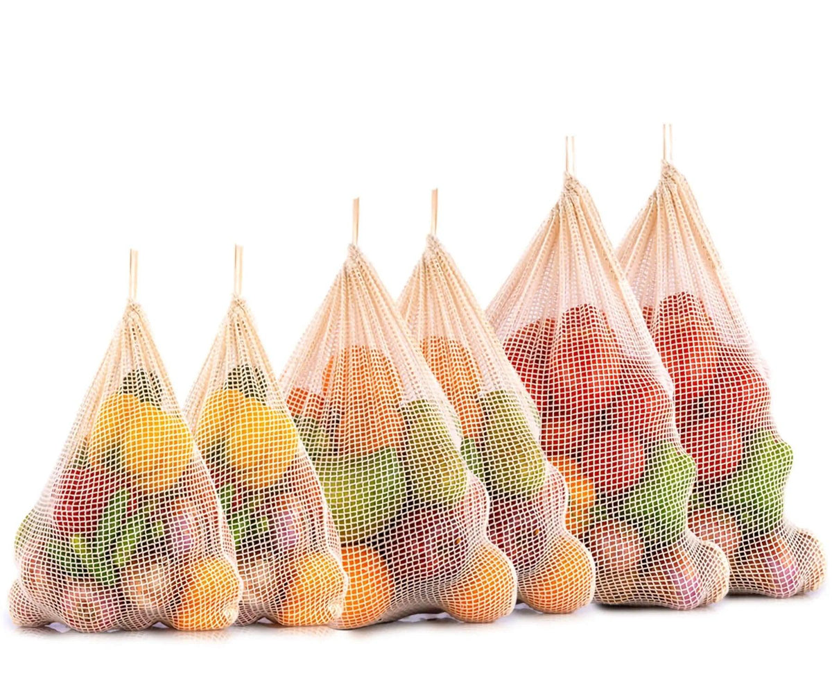 Wholesale -  Mesh Produce Bags - Reusable Produce Bags for Grocery Vegetables