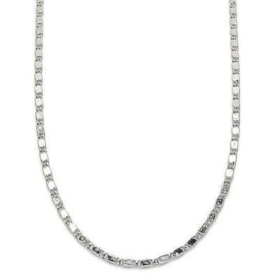 Rhodium Filled High Polish Finish Basic Necklace