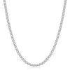 Rhodium Filled High Polish Finish Bismark Chain 20''