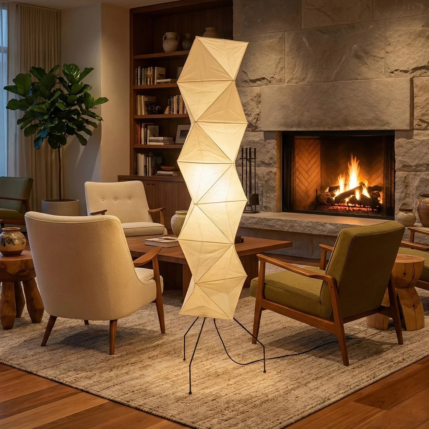 Origami Paper Floor Lamp 74