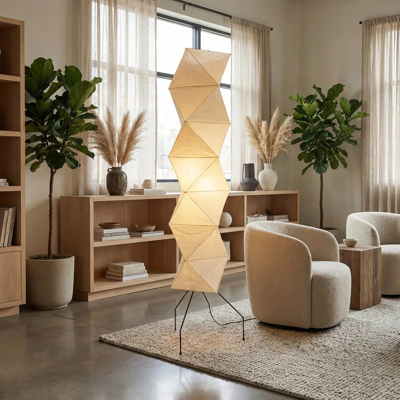 Origami Paper Floor Lamp 74