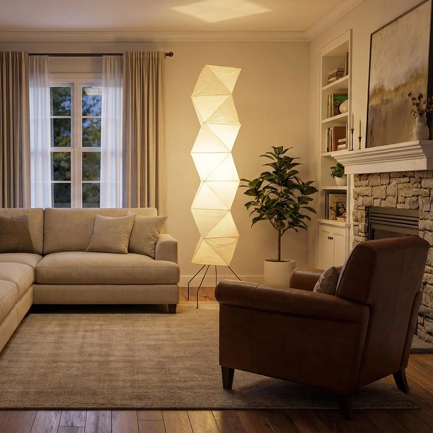 Origami Paper Floor Lamp 74
