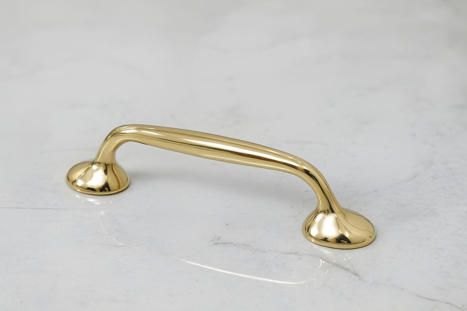 Richmond Cabinet Pulls with Backplate - Unlacquered Brass Polished