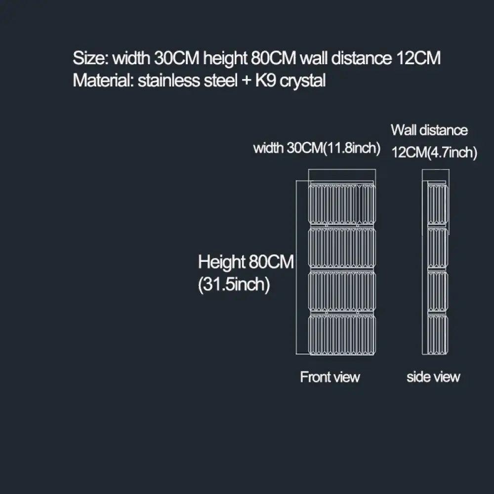 Riley LED Crystal Wall Sconce | Modern Bedroom Lighting